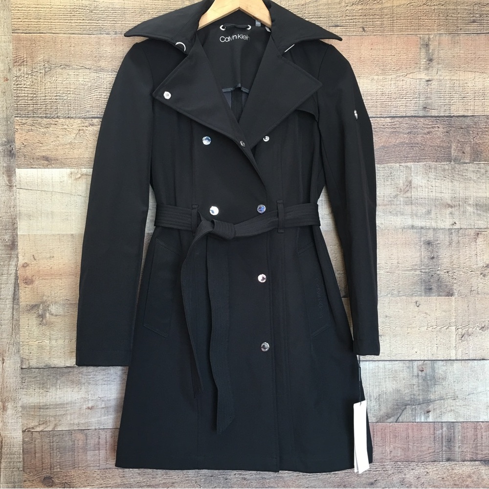 Calvin Klein Trench Coat Water Resistant